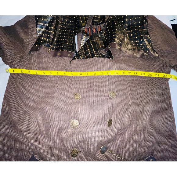 Spirit Halloween Steampunk Duster Jacket - Size XL - Pockets & Fully Lined - Picture 10 of 13